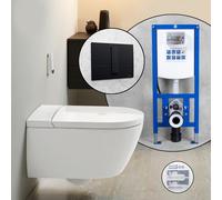 Villeroy & Boch ViClean-I 200 SET completo smart WC con elemento incasso neeos,, V0E200R1+16791BM#SET, ViClean bianco [WC > Smart WC con Elementi Incasso]