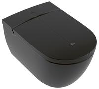 Villeroy & Boch ViClean-I200, WC douche sans rinçage avec abattant WC, HarmonicWave, 385x 595 mm, V0E200R7, V0E200R7, Colorazione: Nero puro Ceramicplus