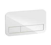 Villeroy & Boch ViConnect, piastra di comando per WC 200G, doppio scarico, 922400, colorazione: Vetro bianco lucido