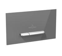 Villeroy & Boch ViConnect, Piastra di comando per WC 300G, 2 sciacquoni, 922160, colorazione: Vetro grigio lucido