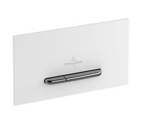 Villeroy & Boch ViConnect, Piastra di comando per WC 300G, 2 sciacquoni, 922160, colorazione: Vetro bianco lucido