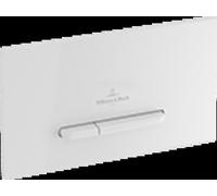 Villeroy & Boch ViConnect, Piastra di comando per WC 300S, 2 sciacquoni, 922180, colorazione: Cromo nobile opaco