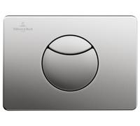 Villeroy & Boch ViConnect plaque de déclenchement pour WC, chasse d'eau à 2 quantités, 205x145x22mm, 922485LC, 922485LC, Colorazione: acciaio inox