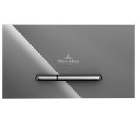 Villeroy & Boch ViConnect plaque de déclenchement pour WC, chasse d'eau à 2 quantités, 253x145x20mm, 922160RA, 922160RA, Colorazione: Vetro grigio lucido