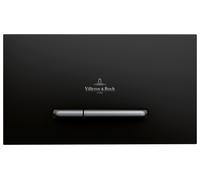 Villeroy & Boch ViConnect - Placca di comando E300, Black Matt/Chrome Matt 922169AN