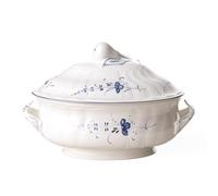 Villeroy & Boch Vieux Luxembourg Terrina, Porcellana Premium, Bianco/Blu