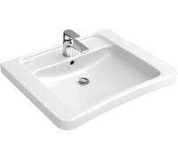 Villeroy & Boch Vita lavabo 65x55 cm rettangolare a parete per disabili bianco 517867T2