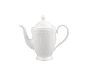 Villeroy & Boch White Pearl Caffettiera, 6 Persone, 1.35 L, Porcellana Bone China, Multicolore
