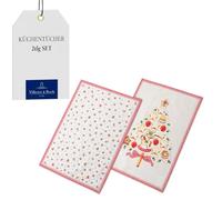 Villeroy & Boch Winter Bakery Delight Biancheria da Cucina Set 2-tlg 100% Cotone