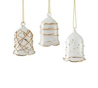 Villeroy & Boch Winter Collage Accessori Campana Di Vetro Oro Set 3 Pezzi.