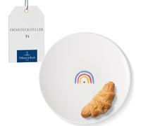 Villeroy & Boch - With Love Piatto da colazione Be Happy, porcellana Premium, piatto piccolo, piatto da torta e insalata, piatto da dessert, lavabile in lavastoviglie e utilizzabile nel microonde