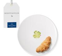 Villeroy & Boch - With Love Piatto da colazione Good Luck, porcellana Premium, piatto piccolo, piatto da insalata, piatto da dessert, lavabile in lavastoviglie e utilizzabile nel microonde