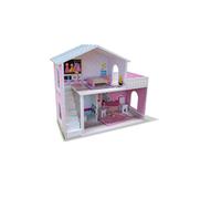 VILLETTA DEI SOGNI CON ACCESSORI IN LEGNO E DUE MINI BAMBOLE INCLUSE