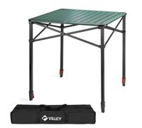 VILLEY Tavolo Pieghevole in Alluminio con borsa per il trasporto, tavolo da camp