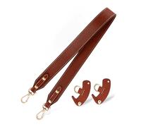 VILLFUL 1 Set Cinghia Pelle per Borse da Tracolla Larga Pelle per Riparazione e Borse Design e Resistente Non Regolabile con Fibbia Oro Accessorio Versatile