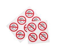 VILLFUL 10 Etichette Adesive di Avvertenza Non Toccare 5cm, Cartelli di Sicurezza Autoadesivi per Prevenzione Infortuni in Laboratori e Cantieri Industriali