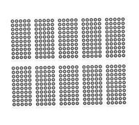 VILLFUL 10 fogli Marcatori Riflettenti per Scanner Pz Ognuno Pet Alta Durata Punti di Riferimento per Scansione Professionale Architettura e Design