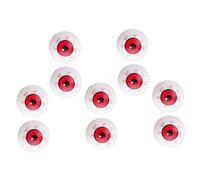 VILLFUL 10 Pezzi Bulbi Oculari Halloween Plastica Giocattolo Decorazione Festa Orribile Scena Cinematografica