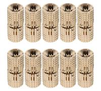 VILLFUL 10 Pezzi Cerniere Nascondibili in Rame per Scatole Porte Armadio Cerniere Cilindriche Barilotto Angolo di Apertura Resistenza Elevata e Installazione Facile per Mobili e Gioielli