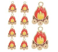 VILLFUL 10 Pezzi Ciondoli per Creazioni Diy Charm per Gioielli Pendente Fiammeggiante per Collane Bracciali Ed Design e Resistente Alla Scoloritura