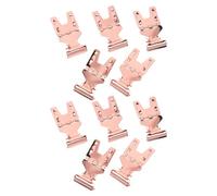 VILLFUL 10 Pezzi Clip del menu da tavolo supporto per clip di metallo Rose Gold