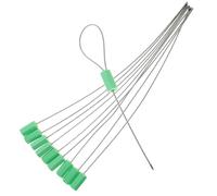 VILLFUL 10 pezzi Etichette Sicurezza Antimanomissione con Chiusura Autobloccante Tag Blocca Cavo Regolabile per Banche Dogane Container e Valigie Verde