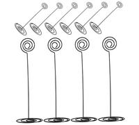 VILLFUL 10 Pezzi Foto e Segnaposto Pz Clip Memo Nere con Base Rotonda per Matrimoni Compleanni Ristoranti e Uffici Design e Titolare per Menu e Note Importanti