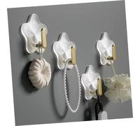 VILLFUL 10 Pezzi Ganci Adesivi Stella Trasparenti Appendi Chiavi e Asciugamani Ganci da Parete Decorativi Leggeri e Resistenti per Camera Bagno Cucina