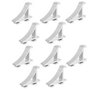 VILLFUL 10 Pezzi Kit Clip Mensola per Frigorifero e Congelatore Ganci Supporto Ripiani Resistenti in Alluminio Facili da Installare e Durevoli Accessori Frigorifero per Organizzazione