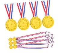 VILLFUL 10 Pezzi Medaglia Per Giocattoli Premi Per Medaglie Per Medaglie False Premio Di Plastica Premi Del Concorso Premi Sportivi Medaglie Di Calcio Pp D'oro