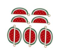 VILLFUL 10 Pezzi Pendente Anguria Charm Fruttati per Creazione Gioielli Estivi Accessorio e Giocoso per Collane