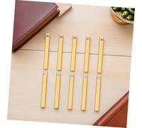 VILLFUL 10 pezzi Pendenti Rettangolari in Acciaio Inossidabile Ciondoli Incisi Resistenti per Collane e Portachiavi Leggeri e per