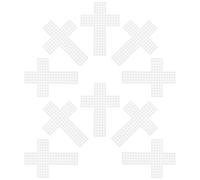 VILLFUL 10 Pezzi Plastic Canvas Sheets with Cross Stitch Grid for DIY Embroidery And Needlework Enhanced Effect Mesh for Creative Craft Projects