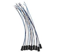 VILLFUL 10 pezzi Portalampada in Plastica con Fili in Polimero Base Lampada Bassa Tensione Sicura Supporto Miniatura per Lampadine Bi-pin Adatto per Illuminazione Affidabile e Ampia