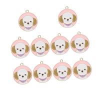 VILLFUL 10 Pezzi Targhette Identificative Per Cani in Lega Per Incisione Nomi Messaggi Pendenti Fai Da Te Per Collare Cani Accessori Personalizzabili Per Animali Domestici
