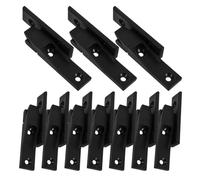 VILLFUL 10 set Giunti Nascosti per Pannelli Mobili in Plastica Connettori per Armadi e Partizioni Pareti Staffe di Montaggio Resistenti per Assemblaggio Rapido