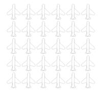 VILLFUL 100 Pezzi 100 Pezzi Graffette Metallo a Forma di Aeroplano Bianche, Clip Creative per Ufficio e Scuola, Fermagli Decorativi Resistenti per Documenti, Planner e Lavori Artigianali