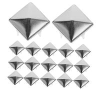 VILLFUL 100 Pezzi Borchie A Punta Metallo Decorative Mini Rivetti Chiodi Artiglio Quadrati per Abbigliamento Sartoria