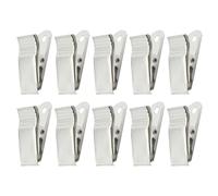 VILLFUL 100 pezzi Clip per Badge in Metallo Resistenti con Molla Rinforzata per Porta Targhette e Distintivi Sicurezza Facili da Installare e Rimuovere per Fiere Scuole e Uffici