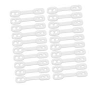 VILLFUL 100 pezzi Fibbia Fissaggio Antivento per Grucce in Silicone Trasparente Clips Antiscivolo Regolabili per Appendini Accessori Stendino Resistenti e Facili da Installare per Uso ed