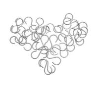 VILLFUL 100 Pezzi Ganci S in Resistente per Cottura Ceramica e Gioielli Accessori Temperatura per Forno e Creazioni Artistiche