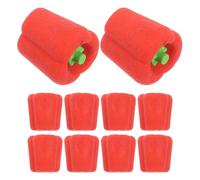 VILLFUL 100 Pezzi Mini Erasers Forma di Rosso Matita per Correzione Veloce e Pulita Premi per Classe Decorazione Scrivania Kawaii per Scuola e Disegno