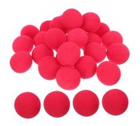 VILLFUL 100 Pezzi Palline Naso Clown Rosse per Cosplay Festa Compleanno Accessori Trucco Leggeri e Confortevoli