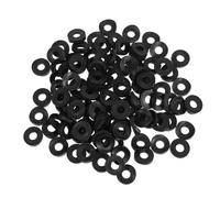 VILLFUL 100 Pezzi Rondelle in Plastica Becco D’anatra 19x8mm per Fissaggi Sanitari e Riparazioni Wc, Distanziatori Non Metallici Resistenti per Collegamenti Sedie e Supporti Idraulici