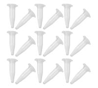 VILLFUL 1000 Pezzi Provette di Centrifuga Anti-coagulanti 0,5 Ml in Plastica Rigida con Tappo a Tenuta e Graduazione per Conservazione Campioni in Laboratorio Scientifico