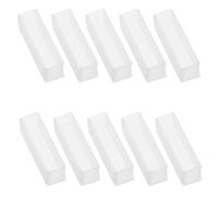 VILLFUL 10pezzi Cuvette in Vetro per Spettrometro e Analisi Quantitativa, Percorso Ottico Standard 10 mm, Vetreria Trasparente per Produzione Industriale
