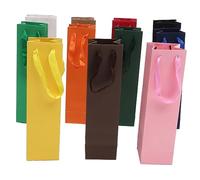 VILLFUL 11 Pezzi Sacchetti Per Vino Sacchetti Per Bottiglie Di Vino Con Manico Sacchetto Di Carta Robusto E Solido