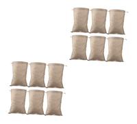 VILLFUL 12 Pezzi Di Tela Da Imballaggio Con Coulisse Tasca Sacchetti Per Il Pane Sacchetto Di Stoccaggio Di Patate Sacco Di Tela Produrre Borse Borse A Rete Con Coulisse Alimenti Per