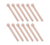 VILLFUL 12 Pezzi Ganci in Legno per Pegboard Ganci Appendichiavi e Utensili Ergonomici per Officina Decorazione Casa e Progetti Te Sostenibili e Facili da Installare