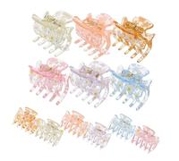 VILLFUL 12 pezzi Mollette Capelli Piccole Colorate Accessori Decorativi Resistenti per Donna e Ragazza Pinze Creative per Acconciature Eleganti e Uso Quotidiano